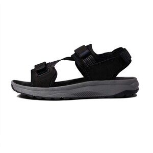 NEW Florsheim Mens Size 14 Tread Lite Leather River Sport Sandal Black Cushioned